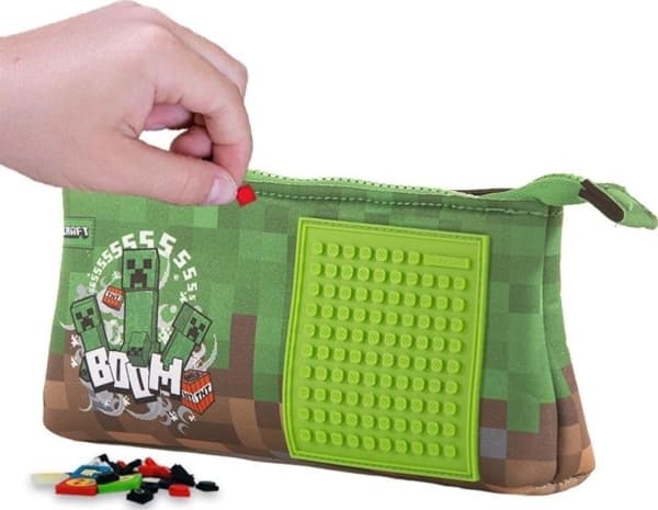 Cass pencil case film Neoprene MINECRAFT zipped pencil case