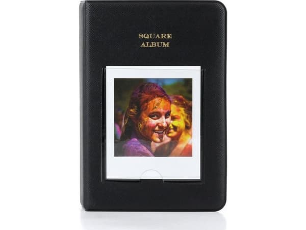 LoveInstant Album for 64 bilder for Fujifilm Instax Square Sq1 / Sq6 / Sq10 / Sq20 - Svart
