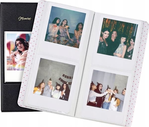 LoveInstant-albumi 64 Polaroidille / Muistoja Valkoinen