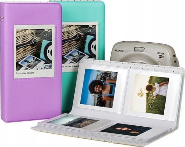 LoveInstant Album Na 64 Zdjęcia Do Instax Square Sq1 Sq6 Sq20 - Cremeowy