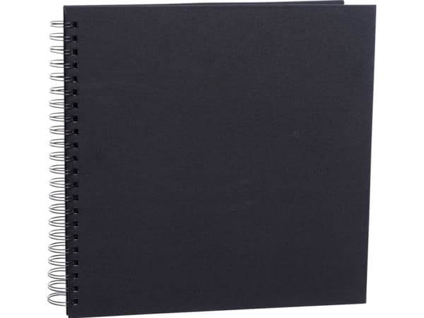 Focus Focus Base Line Canvas Wire-O 30x30 Black w. Black Sheets