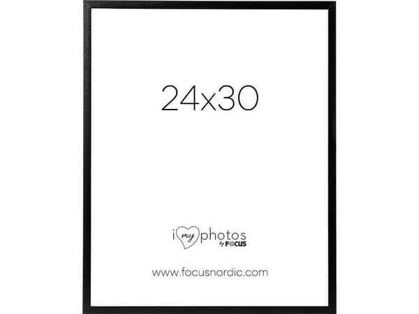 Kehys Focus Soul Musta 24x30