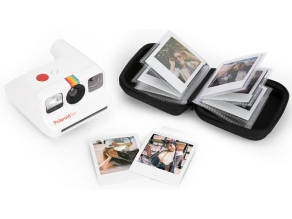 Polaroid Go Pocket Photo Album Black, Sort, 36 ark, Lerret, Polyfabric, 46 x 47 mm, Hvit, 130 mm