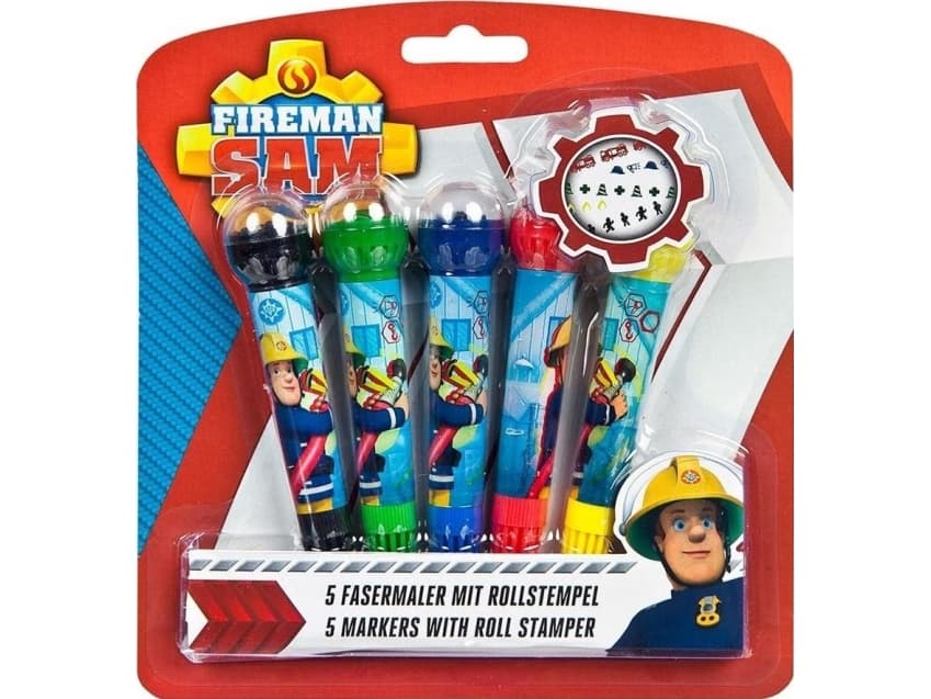 Cass film Set 2in1 Markers with Stamps 5pcs