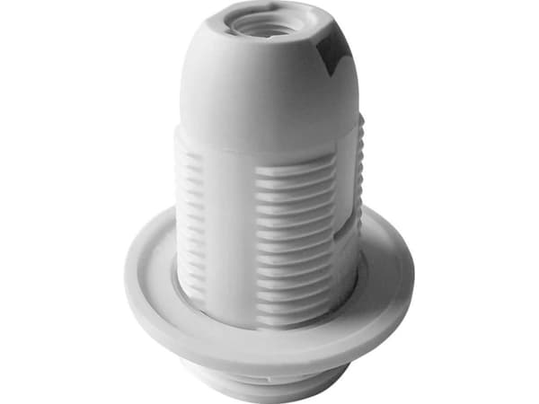 Orno Termoplastisk lamphållare E14 med krage, vit, 40 st