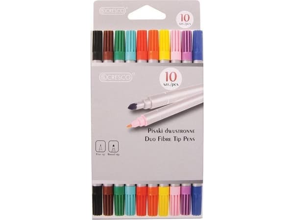 Cresco 10-color double-sided markers
