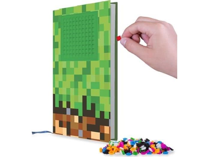 Pixie Crew Notebook A5 Lined Checkered with green panel