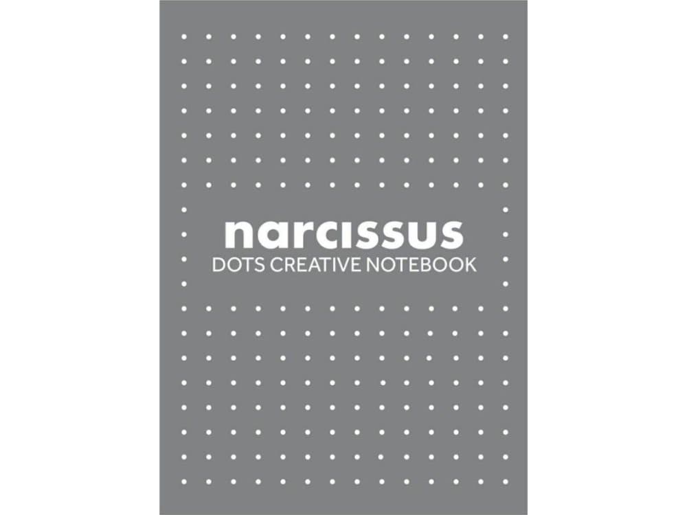 Narcissus Notebook A5/56K gray dots (6 pcs) NARCISSUS