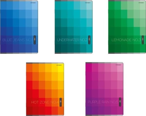 TOP-2000 Notebook A5/96K, Shades (5pcs)