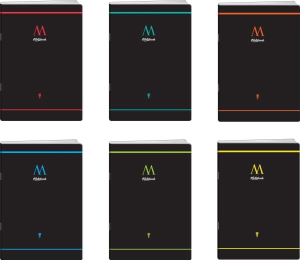 Elisa Notebook A5/80K MANAGER MIX line (10 items)