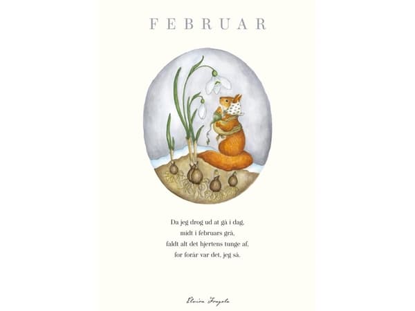Februar– Året plakat | Elvira Fragola