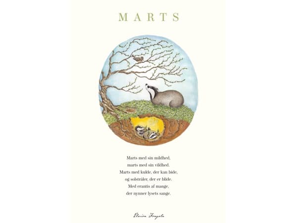 Marts – Året plakat | Elvira Fragola