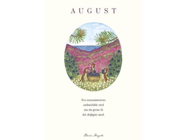 August – Året plakat | Elvira Fragola
