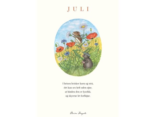 Juli – Året plakat | Elvira Fragola