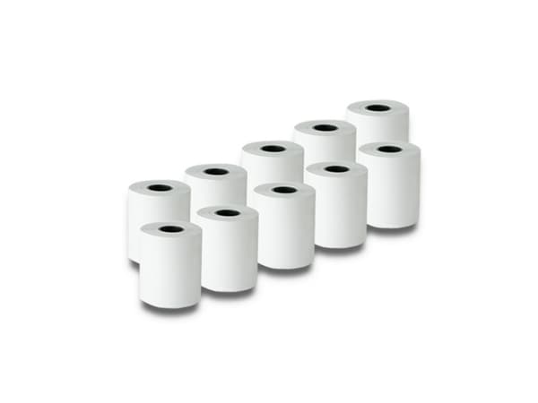 Qoltec - Valkoinen - Rulla (5,7 cm x 30 m) - 55 g/m² - 10 rullaa lämpökopiopiopaperia