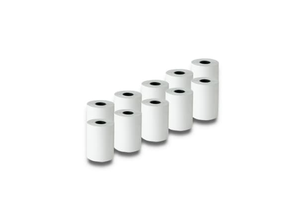 Qoltec - Valkoinen - Rulla (5,7 cm x 16 m) - 55 g/m² - 10 rullaa lämpökopiopiopaperia
