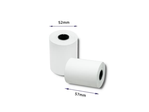 Qoltec - Valkoinen - Rulla (5,7 cm x 16 m) - 55 g/m² - 10 rullaa lämpökopiopiopaperia