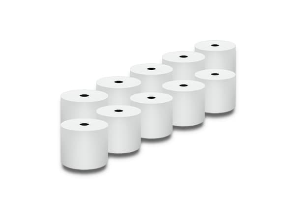 Qoltec - Valkoinen - Rulla (5,7 cm x 60 m) - 55 g/m² - 10 rullaa lämpökopiopiopaperia