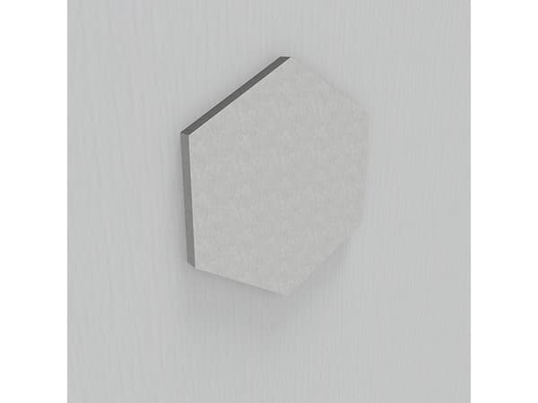 Lydabsorbent Honey EcoSUND, 600x520x20 mm Hvid, tekstil lamineret