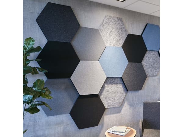 Ljuddämpare Honey EcoSUND, 600x520x40 mm Vit, utan textil