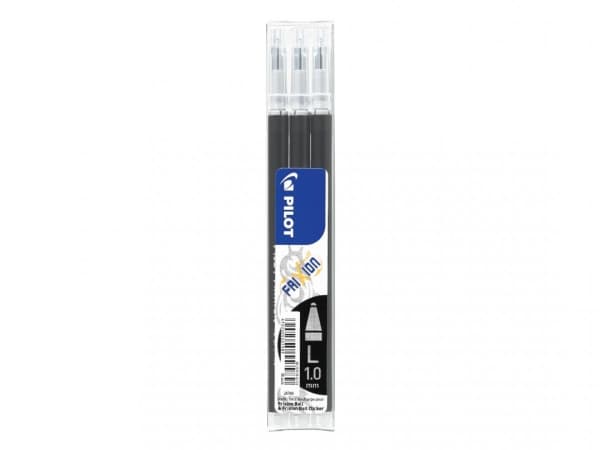 Refill Pilot FriXion Ball 1.0 mm sort - (3 stk.)