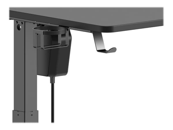 DELTACO Gaming DT410 - Skrivbord för sittande/stående - elektrisk höjdjustering - svart
