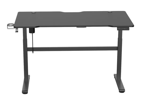 DELTACO Gaming DT410 - Skrivbord för sittande/stående - elektrisk höjdjustering - svart
