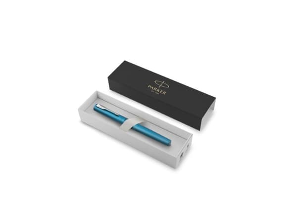 Parker Vector XL, Tynn penn, Teal, Rustfritt stål, Kromfarget, 1 stykker