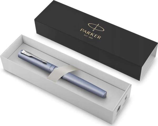 Parker Vector XL, Tynn penn, Blå, Sølv, Rustfritt stål, Kromfarget, 1 stykker