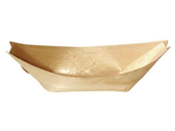 Båd bakke 110x70x20 mm træ FSC natur,100 stk/pk