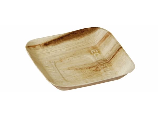 Tallerken palmeblad 17x17cm 100stk/pak