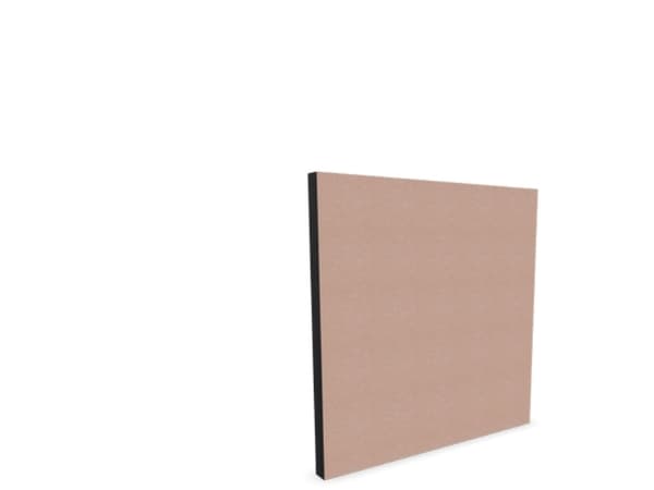Ljudabsorbent Sound Off EcoSUND Wall, 1000x1000x50 mm Svart, textillaminerad