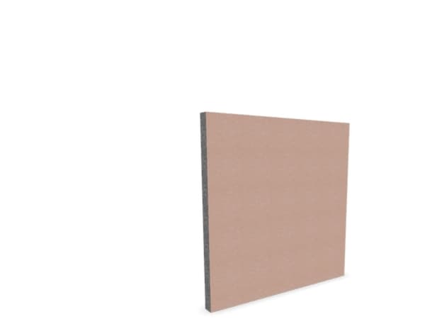 Lydabsorbent Sound Off EcoSUND Væg, 1000x1000x50 mm Grå, tekstil-lamineret