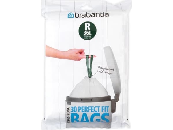 Brabantia - 115646 - Sacs poubelle PerfectFit pour Bo Touch Bin, distributeur, code R, 36 litres