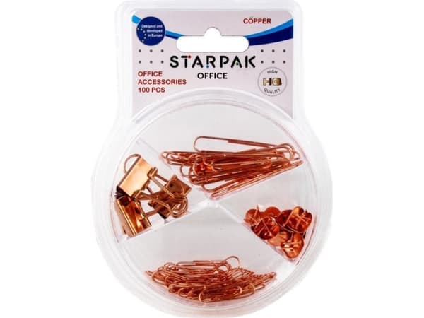Starpak OFFICE ACCESSORIES 100PCS COPPER OFF STK B/C12/96