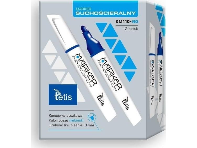 Tetis Dry-erase marker blue KM110-NO (12 pieces)