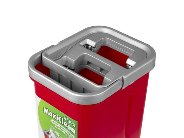 GreenBlue litteä moppi, jossa on ämpäri ja pystypylväs, kaksi mikrokuitukasettia HQ, tilavuus 5,7 l, MaxiClean GB870