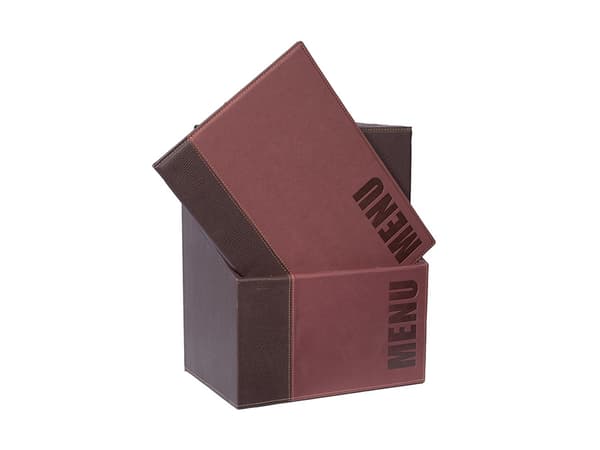 Securit MC-BOX-TRA4-WR, A4, Metall, PU lær, Rød, Matt, Lakk, Plastikk, Avrundede hjørner