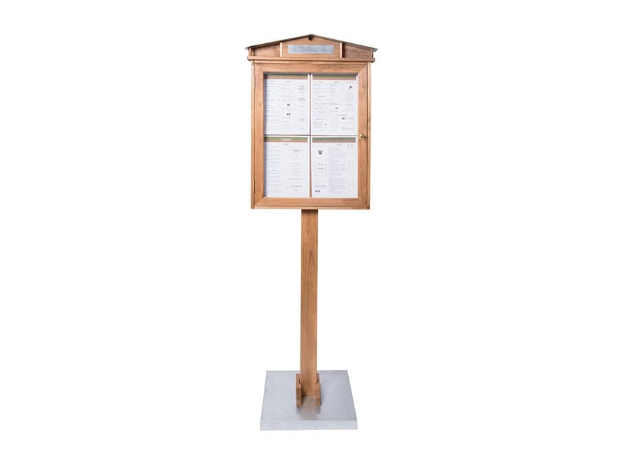 Securit MCS-4A4-WLR-SET, Informationsställ, Betong, Plast, Trä, Zink, Trä, Vågrät, 650 mm, 90 mm