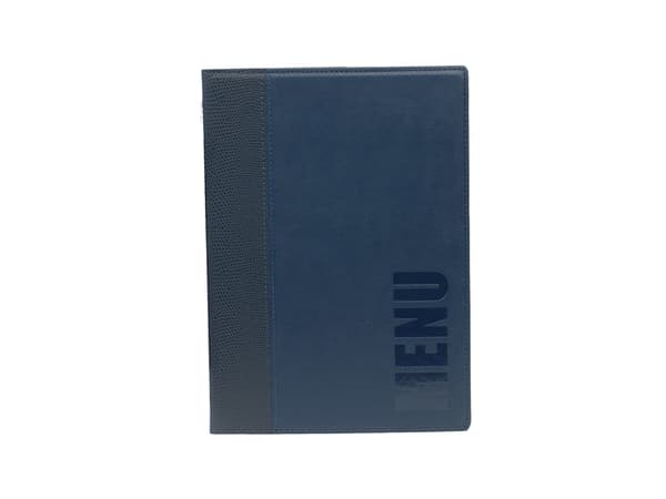 Securit MC-TRA5-BU, A5, Läder, PU-plast, Plast, Blå, Matt, Lack, Plast, Rundade hörn