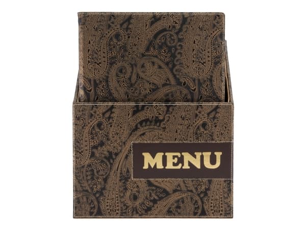 Securit MC-BOX-DRA4-PAISLEY, A4, Elastan, PU plastikk, Flerfarget, Matt, Plastikk, Avrundede hjørner