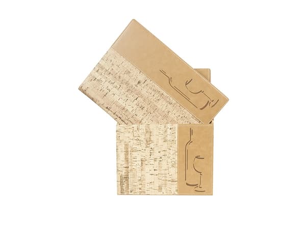 Securit MC-BOX-DRWC-CORK, A4, Elastan, PU-plast, Trä, Matt, Plast, Rundade hörn