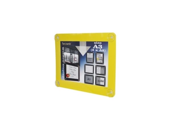 Securit PFW-A3-YE, Plast, Bärbar