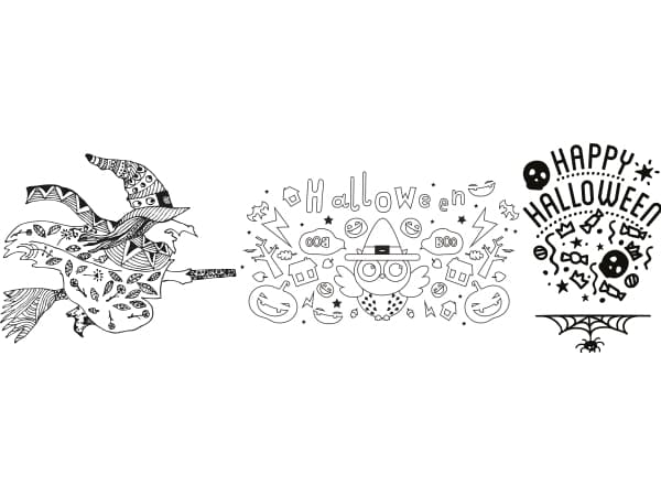 Securit® A2 windoodle Halloween vindue design