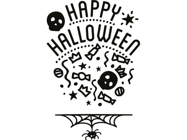 Securit® A2 windoodle Halloween vindue design