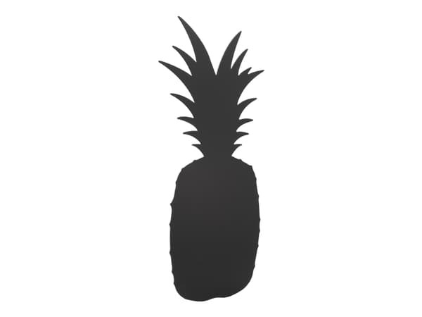 Securit® silhuet Ananas vægtavle i sort