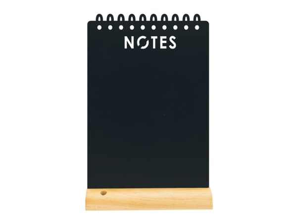 Securit® silhuet NOTES bordskilt i sort