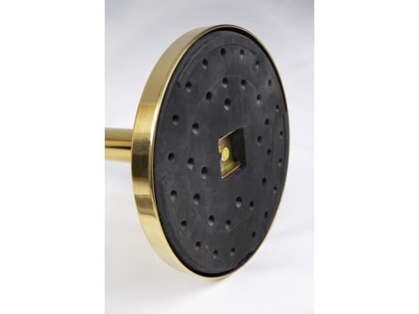 Securit® Classic Gold ruostumattomasta teräksestä valmistettu sulkupylväs jalassa