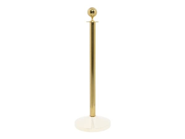 Securit® Classic Gold ruostumattomasta teräksestä valmistettu sulkupylväs jalassa