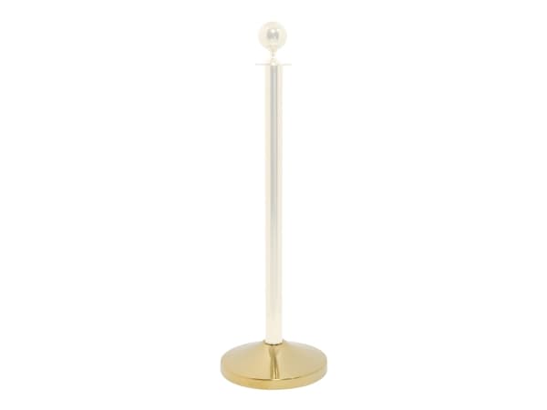 Securit® Classic Gold ruostumattomasta teräksestä valmistettu sulkupylväs jalassa